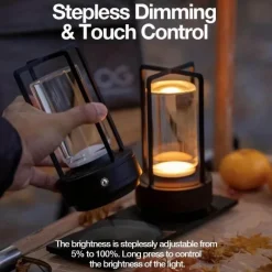 Kompakte LED Camping Tischlampe - Tragbares Außenlicht