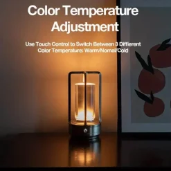 Kompakte LED Camping Tischlampe - Tragbares Außenlicht