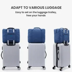 Kompakte und faltbare Reisetasche, leicht, wasserabweisend, zum Tragen