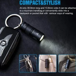 Kompakte wiederaufladbare LED-Taschenlampe – superhelle Taschenlampe