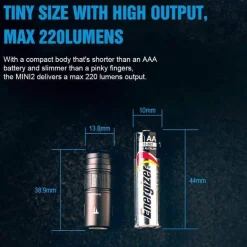 Kompakte wiederaufladbare LED-Taschenlampe – superhelle Taschenlampe