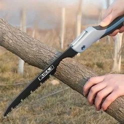 Kompakte, zusammenklappbare Handsäge – tragbares Camping-Holzbearbeitungswerkzeug