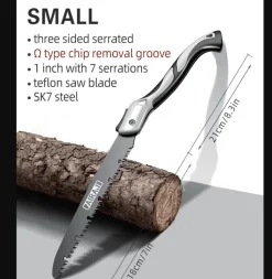 Kompakte, zusammenklappbare Handsäge – tragbares Camping-Holzbearbeitungswerkzeug