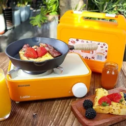 Kompakter Campingkocher mit einem Brenner – Tragbares Kochzubehör für den Außenbereich