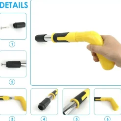 Kompakter Druckluftnagler aus Edelstahl – Tragbare Nagelpistole