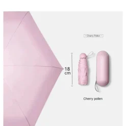 Kompakter Mini-Regenschirm für tragbaren Regen- und Sonnenschutz