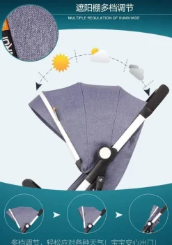 Kompakter Reisekinderwagen – Leichtes, flughafenfreundliches Design