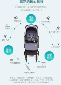 Kompakter Reisekinderwagen – Leichtes, flughafenfreundliches Design