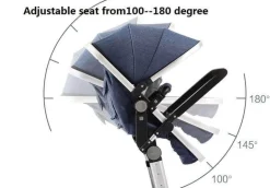 Kompakter Zwillingskinderwagen – Stilvolles, leichtes Design