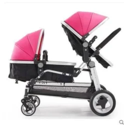 Kompakter Zwillingskinderwagen – Stilvolles, leichtes Design