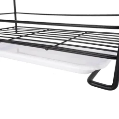 Kompaktes Abtropfgestell für die Küchenspüle – platzsparendes Abtropfgestell aus Eisen