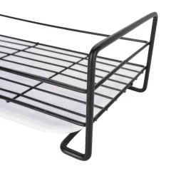 Kompaktes Abtropfgestell für die Küchenspüle – platzsparendes Abtropfgestell aus Eisen