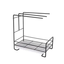 Kompaktes Abtropfgestell für die Küchenspüle – platzsparendes Abtropfgestell aus Eisen