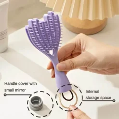 Kopfhautmassagebürste – Soft Touch Haarpflegetool