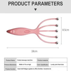 Kopfhautmassagegerät – 5-Finger-Kopfmassagegerät zur Stresslinderung