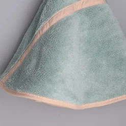 Korallensamt-Handtuch – rundes, weiches, super saugfähiges Badetuch