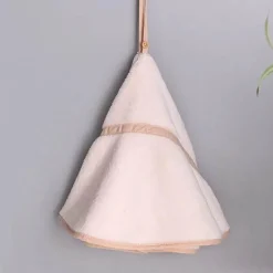 Korallensamt-Handtuch – rundes, weiches, super saugfähiges Badetuch