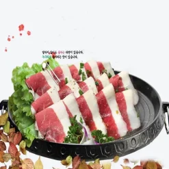 Koreanische Grillpfanne – Antihaftbeschichtetes, rauchfreies Grilltablett für den Innen- und Außenbereich