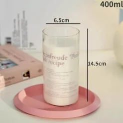 Koreanische hitzebeständige Glasbecher – 350 ml Trinkgläser für Kaffee, Tee, Milch, Bier, Wasser