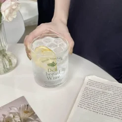 Koreanische hitzebeständige Glasbecher – 350 ml Trinkgläser für Kaffee, Tee, Milch, Bier, Wasser