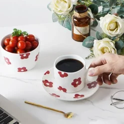 Koreanisches Keramik-Kaffeetassen-Set - Kreative Tee-Milch-Tassen Großhandel Geburtstagsgeschenk