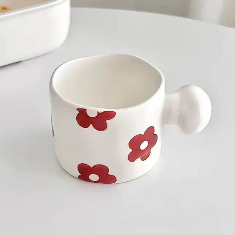 Koreanisches Keramik-Kaffeetassen-Set - Kreative Tee-Milch-Tassen Großhandel Geburtstagsgeschenk