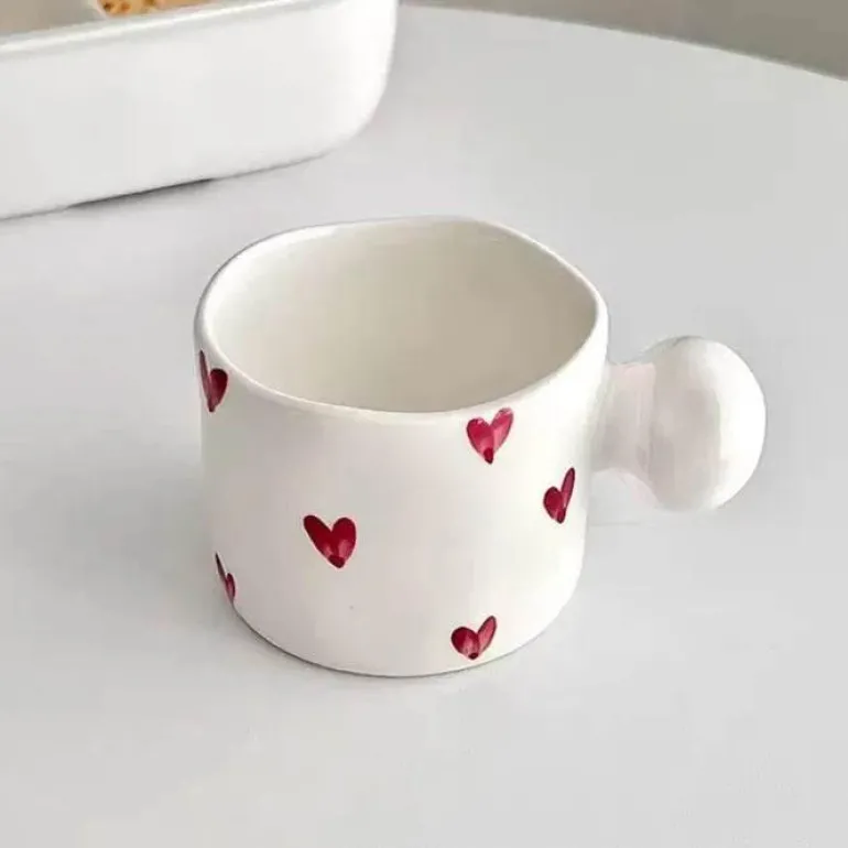 Koreanisches Keramik-Kaffeetassen-Set - Kreative Tee-Milch-Tassen Großhandel Geburtstagsgeschenk