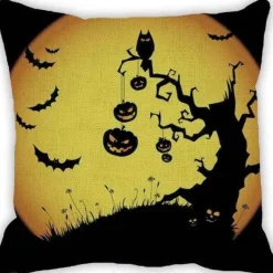 Kürbis Halloween Kissenbezüge - Gruselige Dekokissenbezüge