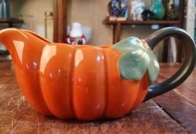 Kürbis Keramik Tasse Schale - Herbst Küchendekor