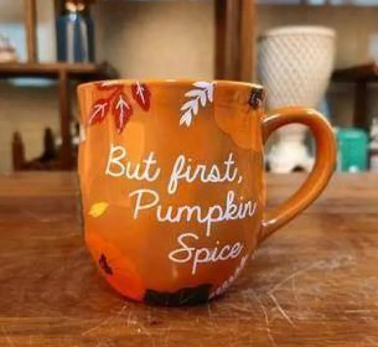 Kürbis Keramik Tasse Schale - Herbst Küchendekor