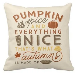 Kürbisgewürz-Halloween-Kissenbezüge - Herbstdeko-Kissen