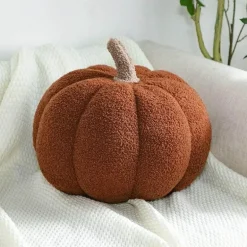 Kürbis-Plüschkissen – Süßes Halloween-Herbstdekor