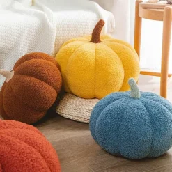 Kürbis-Plüschkissen – Süßes Halloween-Herbstdekor