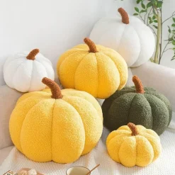 Kürbis-Plüschkissen – Süßes Halloween-Herbstdekor