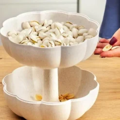 Kürbis-Snack-Aufbewahrungsbox – Mehrschichtiger Halloween-Organizer