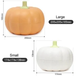 Kürbis-Snack-Aufbewahrungsbox – Mehrschichtiger Halloween-Organizer
