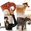 Kreative Keramikbecher im Dschungel-Design – einzigartiges, künstlerisches Trinkgeschirr