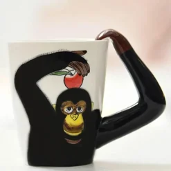 Kreative Keramikbecher im Dschungel-Design – einzigartiges, künstlerisches Trinkgeschirr