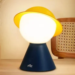 Kreative Strohhut-Nachtlampe – einzigartige dekorative Beleuchtungsvorrichtung