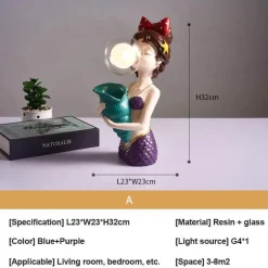 Kreative Tischlampe aus Kunstharz – einzigartige Beleuchtung für die Inneneinrichtung