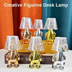 Kreative Tischlampenstatuette – einzigartige Heimdekorbeleuchtung