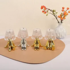 Kreative Tischlampenstatuette – einzigartige Heimdekorbeleuchtung