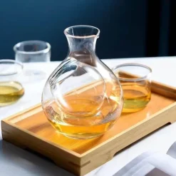 Kristall-Eiskrug – Spender für Sake, Wein, Whisky und Bier