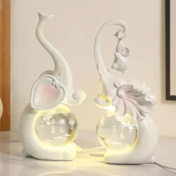 Kristall-Elefantenlampe – Leuchtender Akzent für die Inneneinrichtung