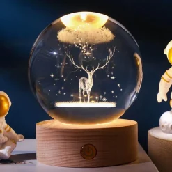 Kristallkugel-Nachtlicht – LED-Wohndekor-Akzent