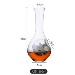 Kristall-Sake-Glas-Set – Elegantes Hamsternest-Dekanter-Trinkgeschirr