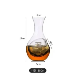 Kristall-Sake-Glas-Set – Elegantes Hamsternest-Dekanter-Trinkgeschirr