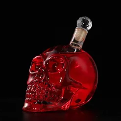 Kristallschädel-Dekanter – Einzigartige Spirituosenflasche aus Glas