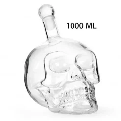 Kristallschädel-Dekanter – Einzigartige Spirituosenflasche aus Glas