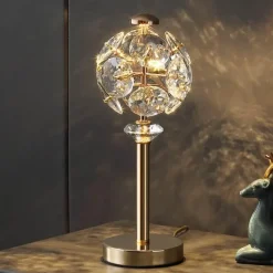 Kristall-Tischlampe – Elegante Luxusleuchte